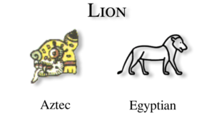 Lion glyph